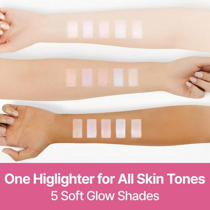 COLORGRAM Milk Bling Heartlighter 01 Peach Heart — Silky Shimmer Highlighter