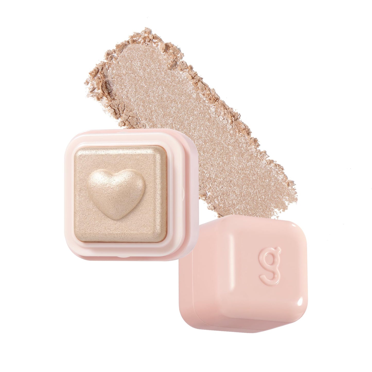 COLORGRAM Milk Bling Heartlighter 01 Peach Heart — Silky Shimmer Highlighter