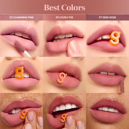 COLORGRAM Nude Blur Tint 01 Salmon Beige – Soft Velvet Matte Lip & Cheek Tint, Lightweight, 24H Wear
