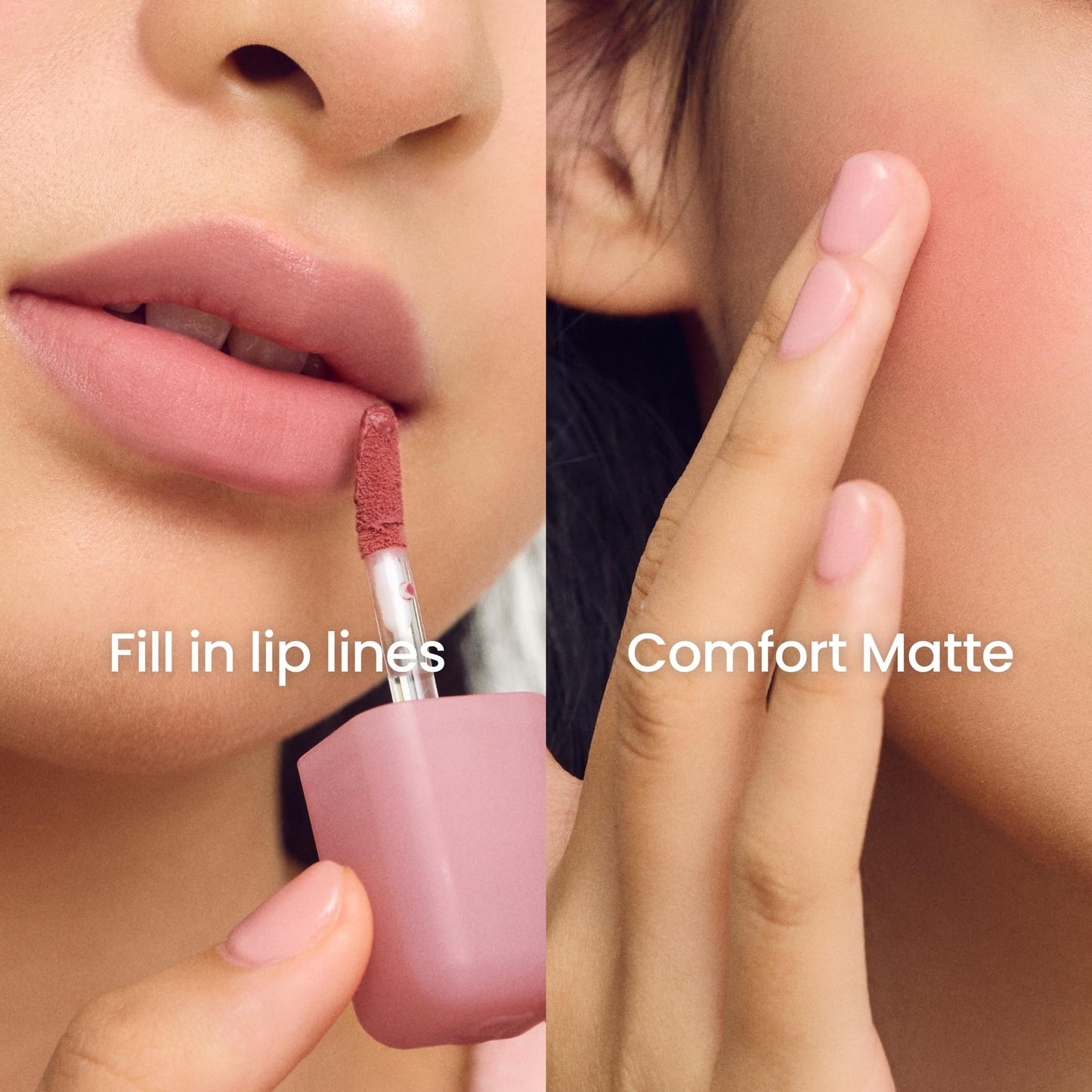 COLORGRAM Nude Blur Tint 01 Salmon Beige – Soft Velvet Matte Lip & Cheek Tint, Lightweight, 24H Wear