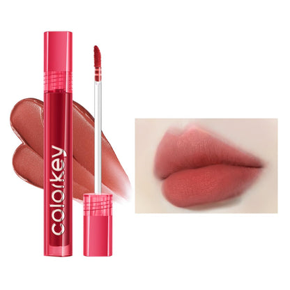 COLORKEY Airy Velvet Lip Tint – Matte Finish, Long-Wear Color in Cinnamon Peach (B605) | Non-Drying, Non-Sticky