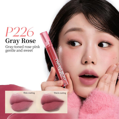 COLORKEY Airy Velvet Lip Tint – Matte Finish, Long-Wear Color in Cinnamon Peach (B605) | Non-Drying, Non-Sticky