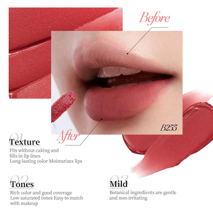 COLORKEY Airy Velvet Lip Tint Maple Ginger – Matte, Longwear Lip Color (O611, 3g)