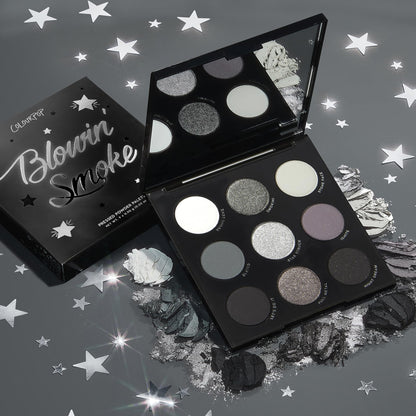 ColourPop Blowin' Smoke Eyeshadow Palette – Silver & Smokey Eye, 0.3 oz