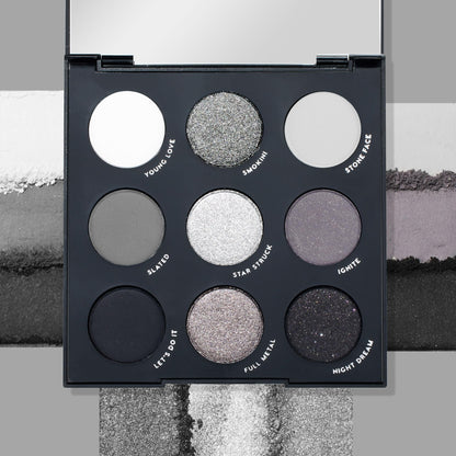 ColourPop Blowin' Smoke Eyeshadow Palette – Silver & Smokey Eye, 0.3 oz