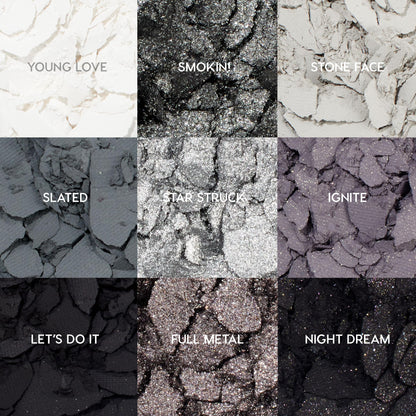 ColourPop Blowin' Smoke Eyeshadow Palette – Silver & Smokey Eye, 0.3 oz