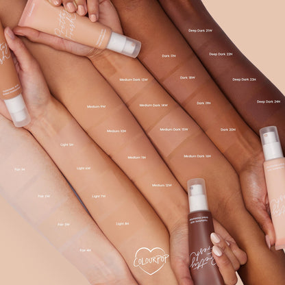 ColourPop Pretty Fresh Tinted Moisturizer – Hydrating Skin Tint with Hyaluronic Acid & Coconut Water (Dark 18W)
