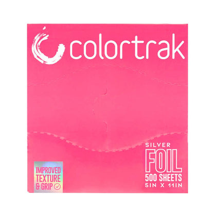 Colortrak Embossed Silver Aluminum Foil Pop-Up Dispenser – 12 Boxes, 6000 Pre-Cut 5x11 Sheets