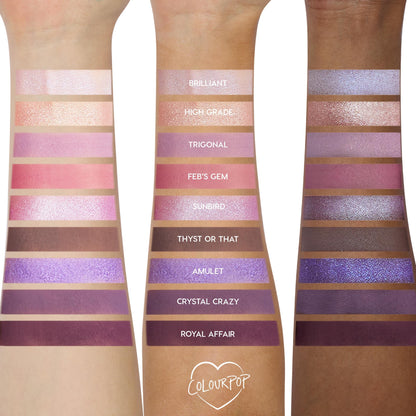 ColourPop All Amethyst Eyeshadow Palette – Metallic Opalescent Duo-Chrome Purples