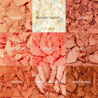 ColourPop Baby Got Peach Eyeshadow Palette – Orange & Coral (9 Sh shades) Matte, Metallic & Glitter – 0.3 oz