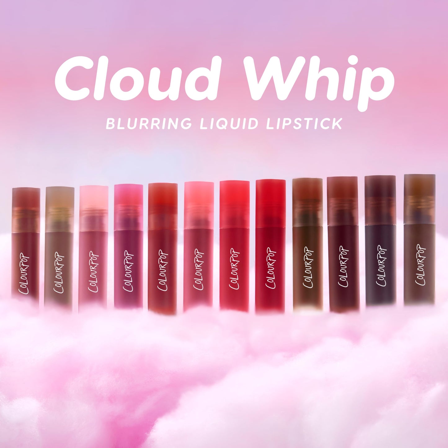 ColourPop Cloud Whip Liquid Lipstick – Soft Blurred Finish with Marshmallow, Cloudberry & Hyaluronic Acid (0.12 oz)