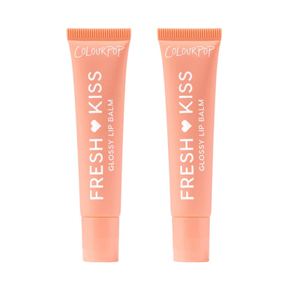 ColourPop Fresh Kiss Gloss Lip Balm Duo – Hydrating, Glossy Lip Care with Peptides & HA – Mango Sorbet