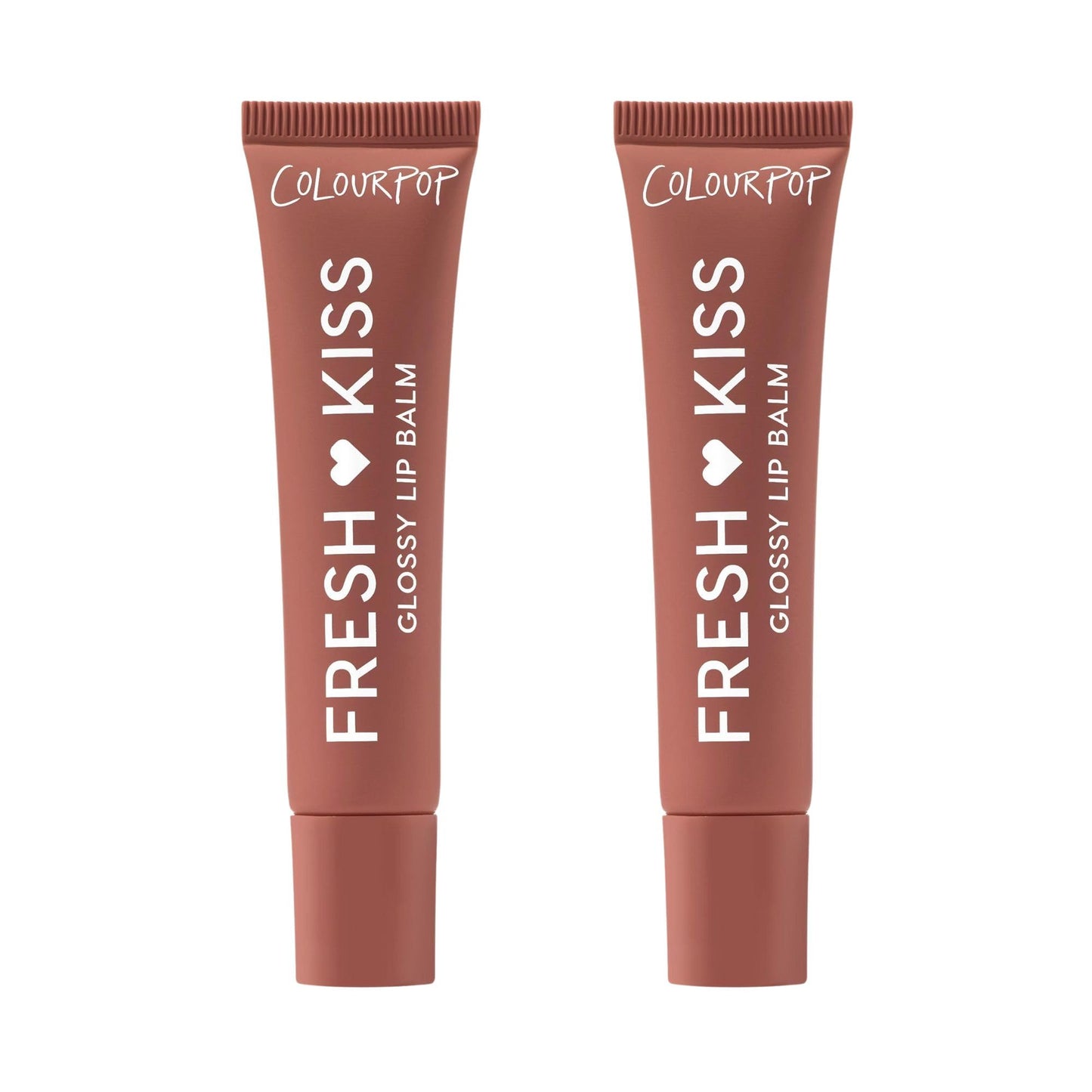 ColourPop Fresh Kiss Glossy Lip Balm 2-Pack – Chocolate Milkshake (Hyaluronic Acid & Peptides)