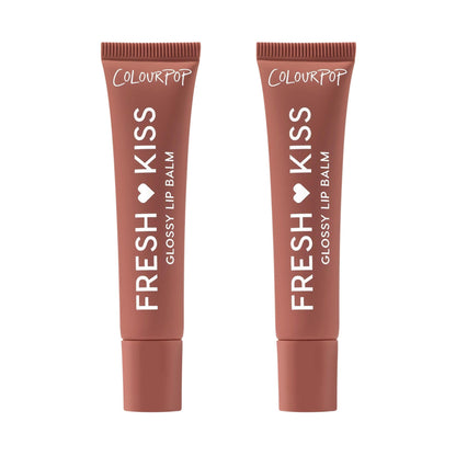 ColourPop Fresh Kiss Glossy Lip Balm 2-Pack – Chocolate Milkshake (Hyaluronic Acid & Peptides)