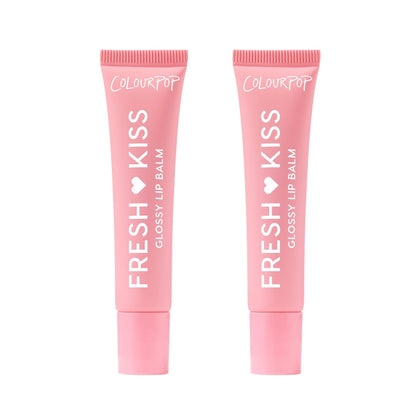 ColourPop Fresh Kiss Glossy Lip Balm — Hydrating Lip Care with Peptides & Hyaluronic Acid (Strawberry Milk, 2 Count)