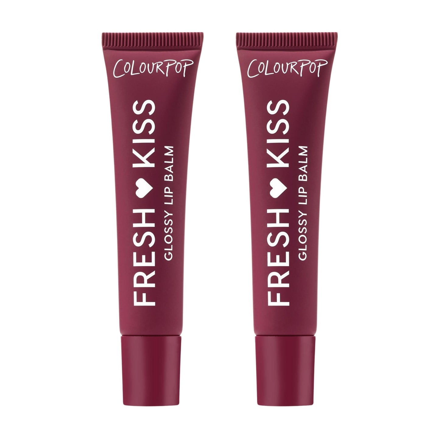 ColourPop Fresh Kiss Glossy Lip Balm – Hydrating Lip Care with Peptides, Hyaluronic Acid, Shea Butter & Vitamin E (Wild Berry, 2 Count)