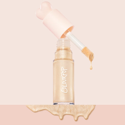 ColourPop Hi-Lite Dewy Liquid Highlighter – Sugar Donut, Ultra-Reflective Glow