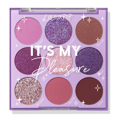 ColourPop It's My Pleasure Eyeshadow Palette – Matte, Metallic & Glitter Finishes