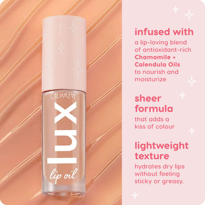 ColourPop Lux Lip Oil - Hydrating Sheer Tint with Chamomile & Calendula