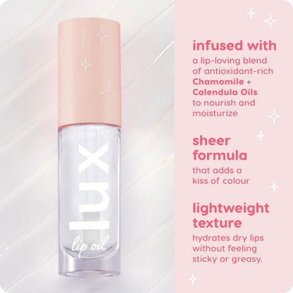 ColourPop Lux Lip Oil – Hydrating Sheer Tint, Non-Greasy Shine (0.16 oz)