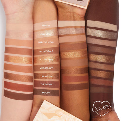 ColourPop Nude Mood Eyeshadow Palette – Brown & Copper Tones, Long-Wearing