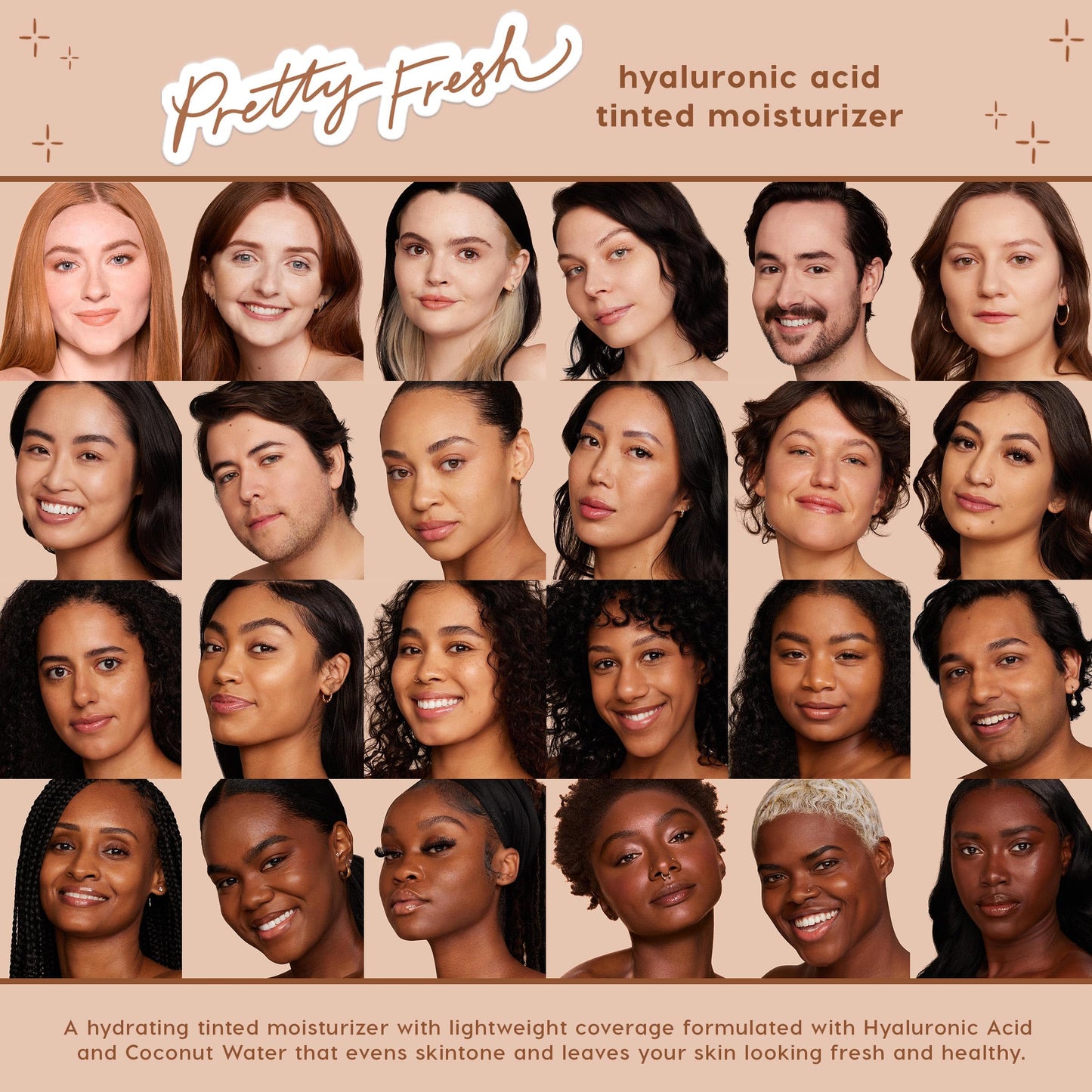 ColourPop Pretty Fresh Tinted Moisturizer - Hydrating Skin Tint with Hyaluronic Acid & Coconut Water | Fair 4N (1.45 oz)