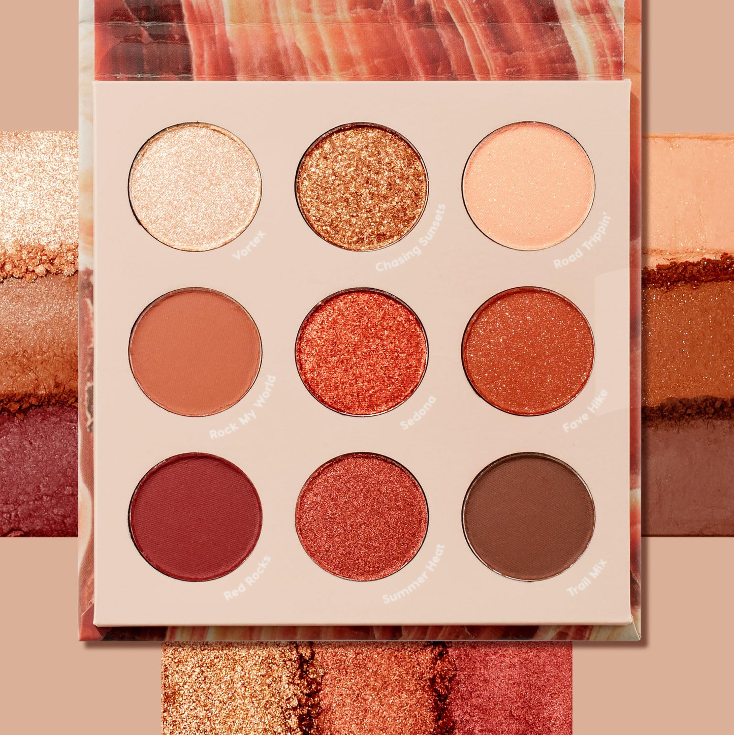 ColourPop Rock On Eyeshadow Palette – Warm Terracotta Shades, Matte & Metallic Finishes