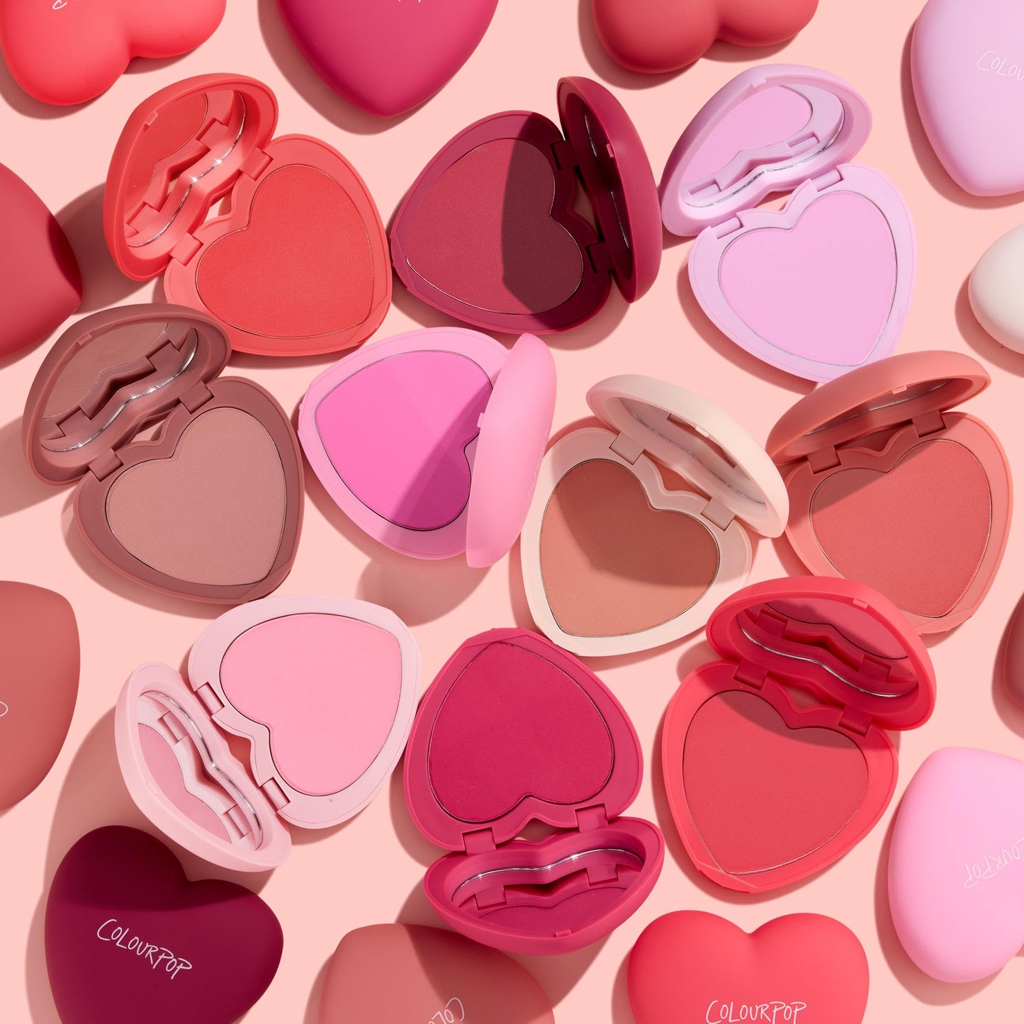 ColourPop Silky Powder Blush – Long-Wear, Buildable Cheek Color in Heart-Compact