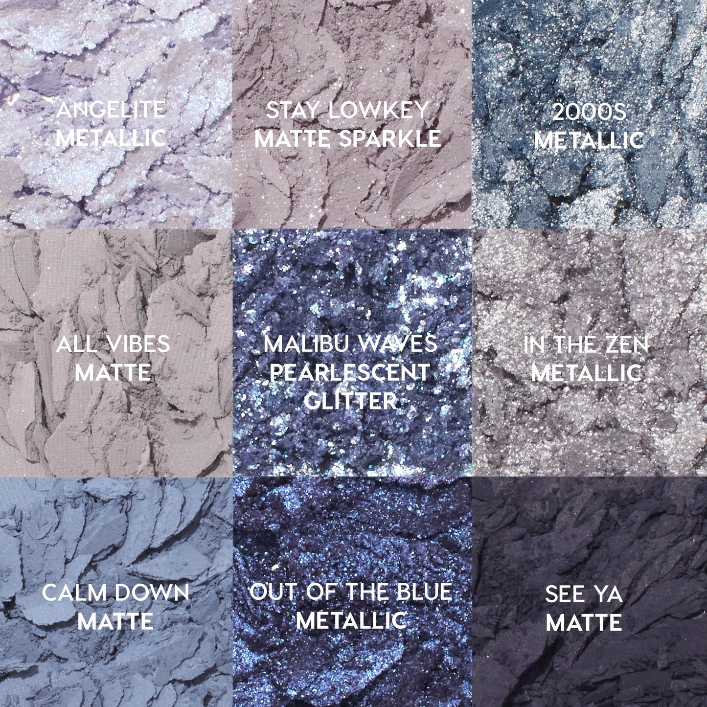 ColourPop So Elemental Eyeshadow Palette – Blue & Silver, Matte + Metallic Finishes (0.3 oz)