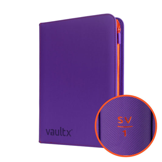 VaultX Scarlet & Violet 1 Exo-Tec® Zip Binder - 9 Pocket
