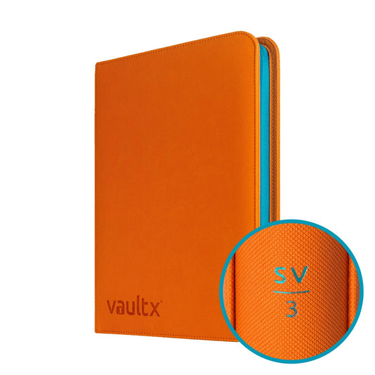 VaultX Scarlet & Violet 3 Exo-Tec® Zip Binder - 9 Pocket