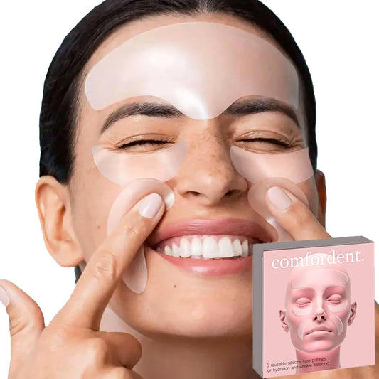 Comfordent Reusable Silicone Face Patches for Forehead & Fine Lines – Overnight Smoothing