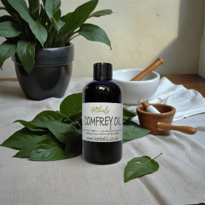 Pure Comfrey Oil | Leaf-Infused | Handmade in North Yorkshire | 100ml – 1 Litre