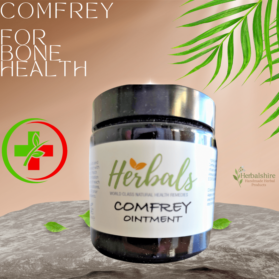 Safe Leaf-Only Comfrey Ointment | Traditional "Knitbone" Support (60ml, 120ml, 200ml)