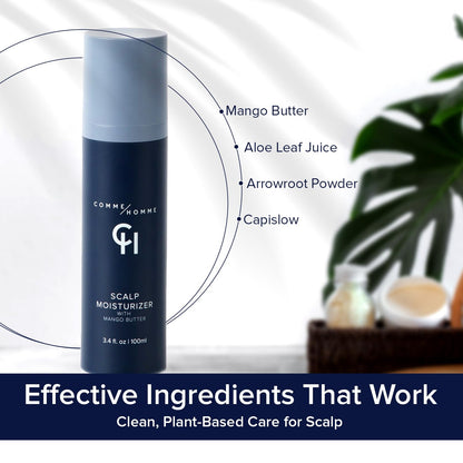 Comme Homme Scalp Moisturizer for Bald Men – Hydration & Slow Regrowth (Pack of 2)