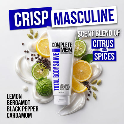 Complete For Men - Sensitive Skin Shaving Cream for Face & Body