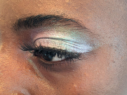 Concrete Minerals White MultiChrome Eyeshadow in Lollipop – Intense Color Shifting, 6 g, Vegan & Cruelty-Free, Handmade in USA