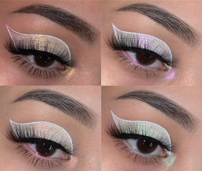 Concrete Minerals White MultiChrome Eyeshadow in Lollipop – Intense Color Shifting, 6 g, Vegan & Cruelty-Free, Handmade in USA