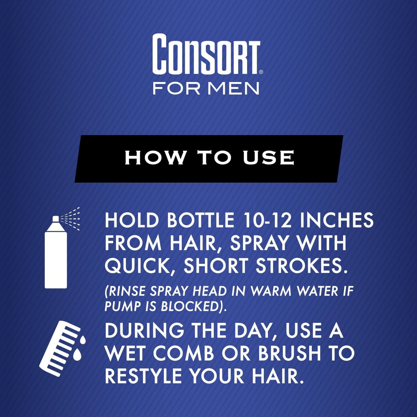 Consort Hair Spray 8 Oz Unscented X-Hold Pump – Non-Aero (Pack of 2)