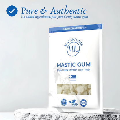 Pure Greek Chios Mastic Gum (Pistacia Lentiscus) - Normal/Small Size Tears