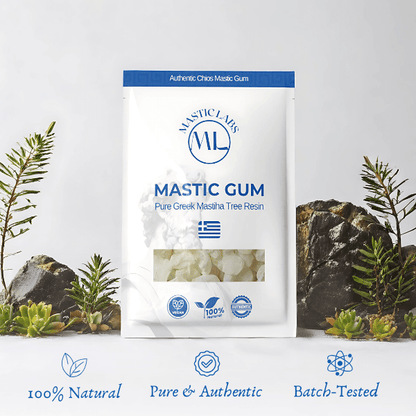 Pure Greek Chios Mastic Gum (Pistacia Lentiscus) - Normal/Small Size Tears