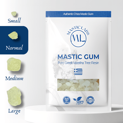 Pure Greek Chios Mastic Gum (Pistacia Lentiscus) - Normal/Small Size Tears