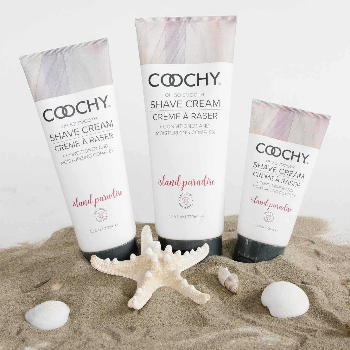 Coochy Shave Cream – Moisturizing Shaving Lotion for Gentle Intimate Shaving | Island Paradise, 12.5 oz