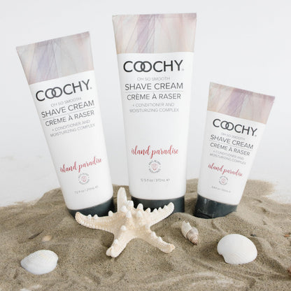 Coochy Shave Cream – Moisturizing Shaving Lotion for Gentle Intimate Shaving | Island Paradise, 12.5 oz