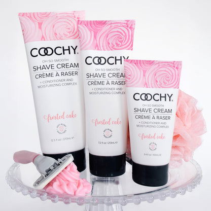 Coochy Shave Cream - Moisturizing Shave Lotion for Bikini, Underarms, Legs | Frosted Cake 32 oz