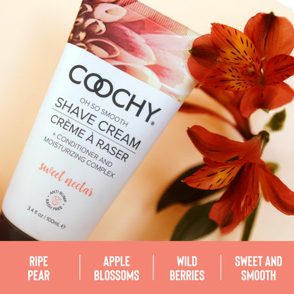 Coochy Shave Cream - Moisturizing Shave Lotion for Sensitive Areas | Hydrating & Gentle 7.2 oz