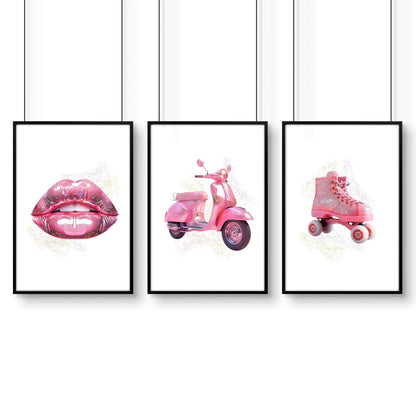 Cool Posters For Bedroom | Set of 3 Pop Wall art Prints