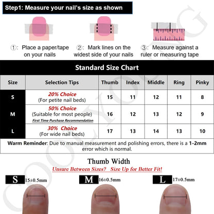 COOLYOUNG Handmade Cat Eye Press On Nails – Short Square, 10 Pcs (S/M/L)