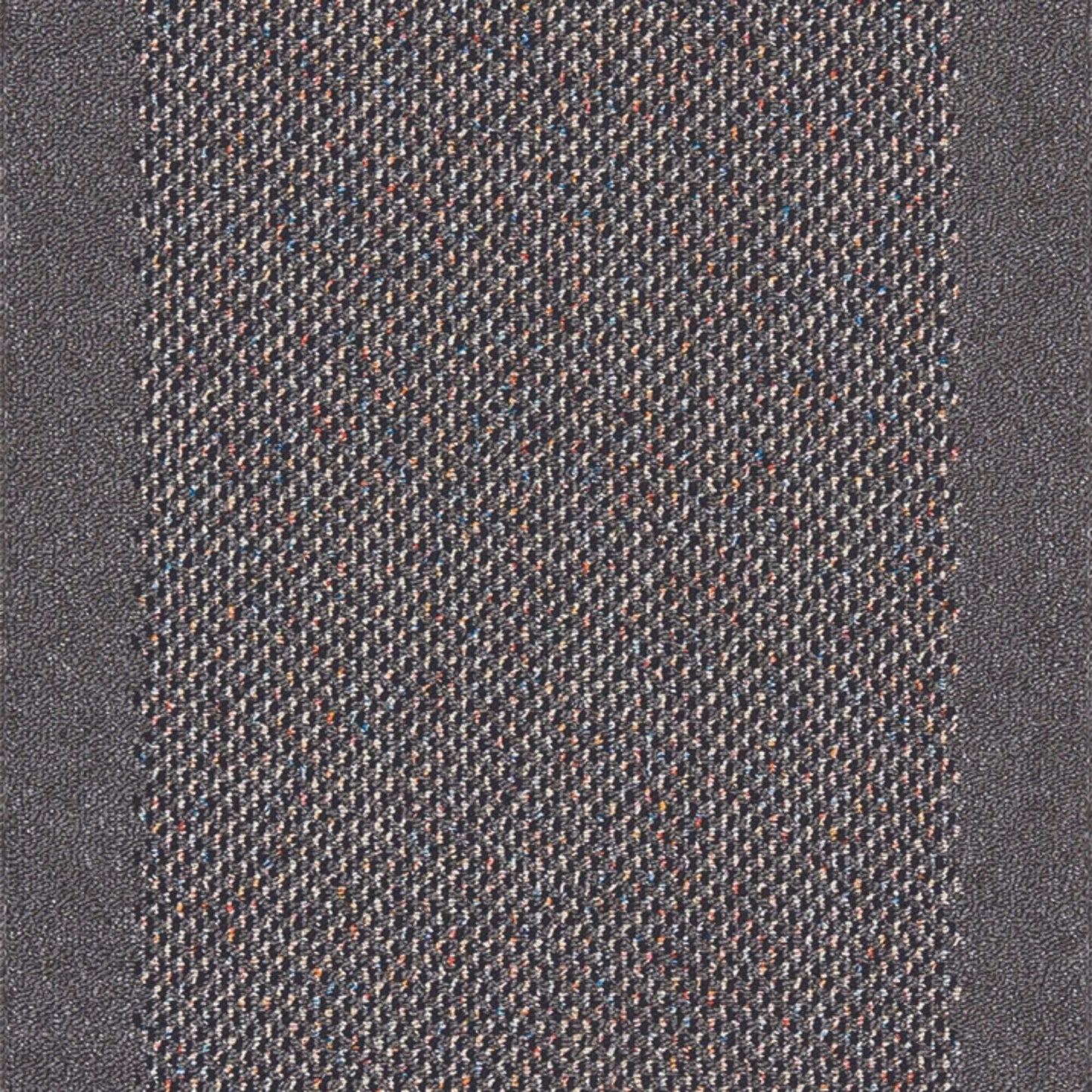 Washable Bordered Dark Grey Rug | 110D