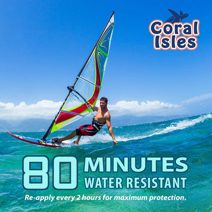 Coral Isles SPF 50 Kids Lotion by Rocky Mountain Sunscreen | Reef-Safe, Broad Spectrum UVA/UVB | Water Resistant 80 Min | 128 oz
